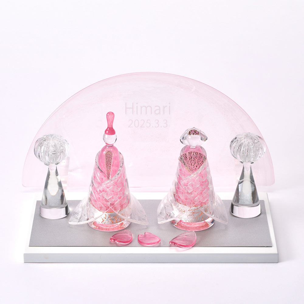 雛人形 Glass studio MIGAKI ヴェネチアングラスの雛人形 当店限定