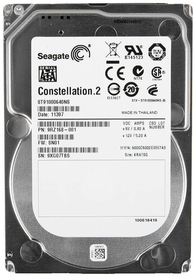ST91000640NS Seagate 1TB 7.2K 6G 64MB 2.5