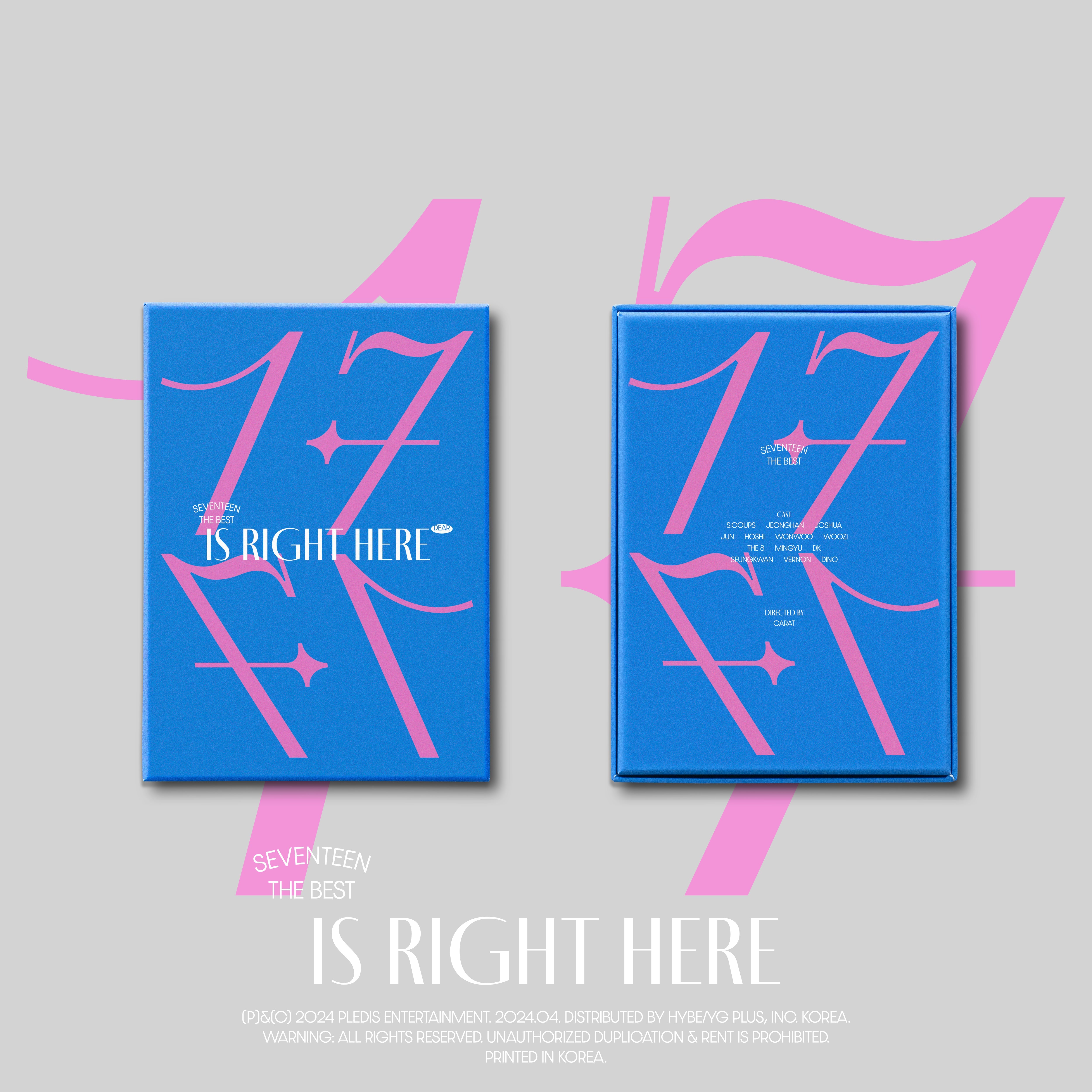 SEVENTEEN BEST ALBUM '17 IS RIGHT HERE' - DEAR VER. - - SEVENTEEN