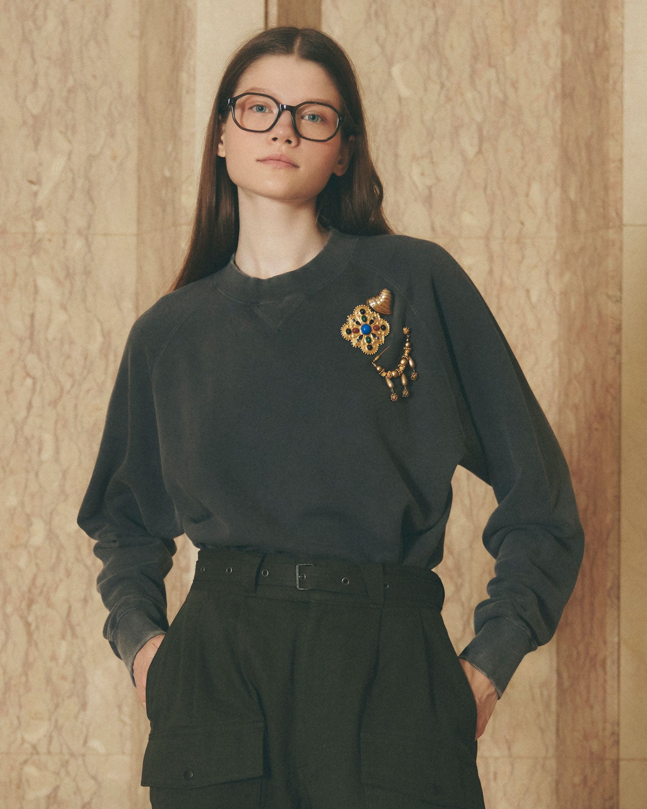 GARMENT DYED SWEATSHIRT – Shinzone