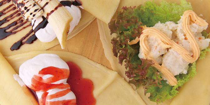 大人気の焼き立てクレープ屋からついに惣菜系の新メニュー登場！｜Cafe