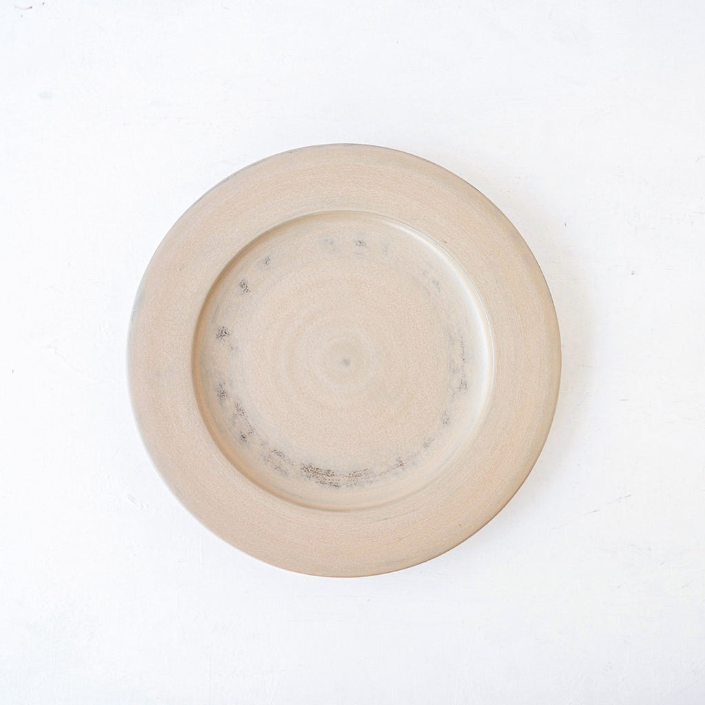 赤木明登 ディナー皿 白 – 雨晴/AMAHARE