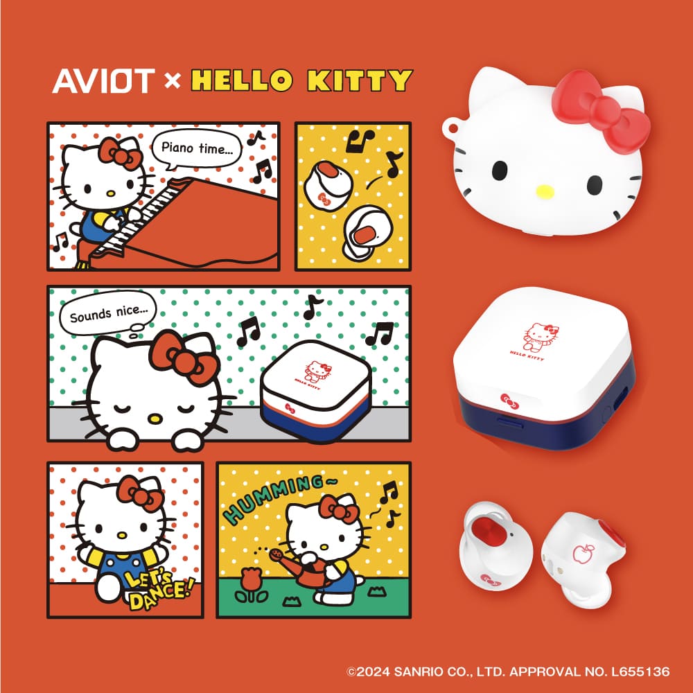 AVIOT TE-Q3-KTY｜ハローキティ50周年記念コラボ完全ワイヤレス