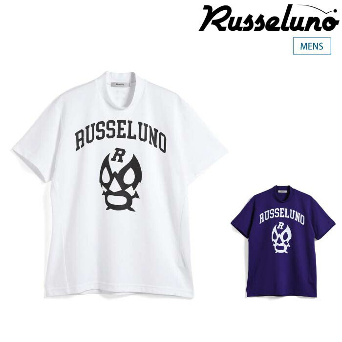 Russeluno ラッセルノ ゴルフウェア メンズ COLLEGE S/S MOCKNECK 半袖