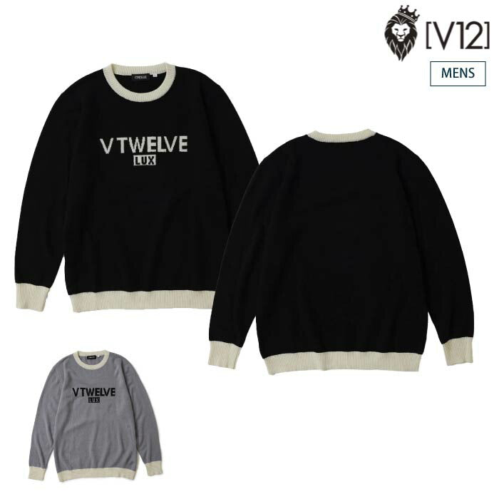 V12 ヴィトゥエルブ ゴルフウェア メンズ LX CASH KNIT ニット