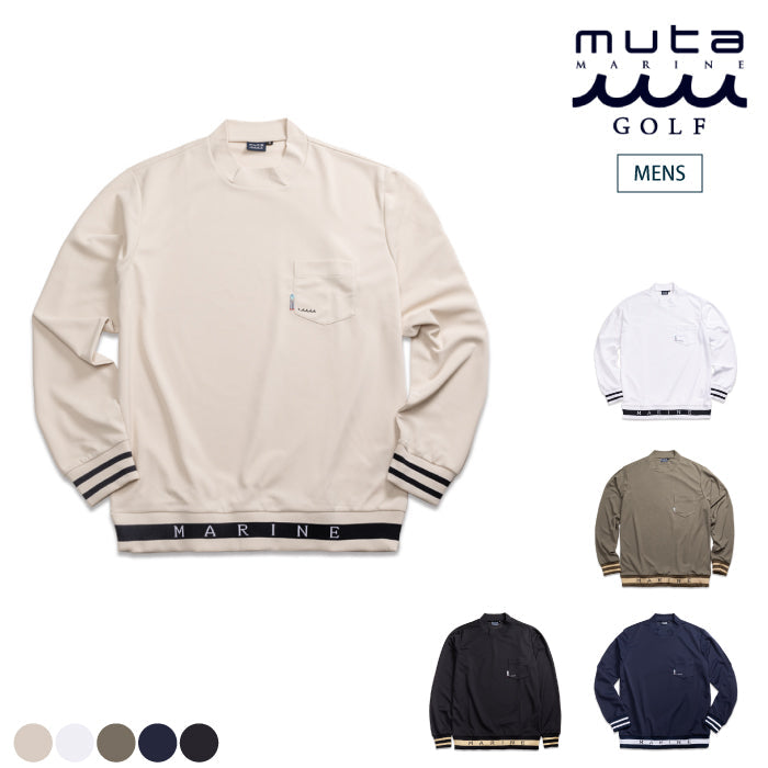 muta MARINE GOLF ムータマリンゴルフ メンズ ヘムリブ モックネック