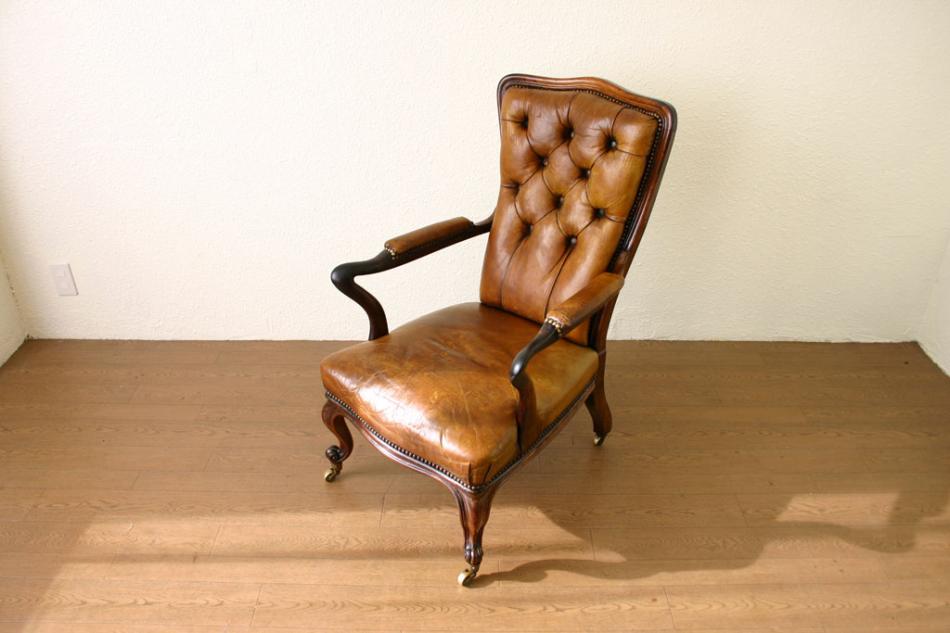 ローズウッド&レザーチェア ｜アンティーク家具・照明の専門店｜デニム