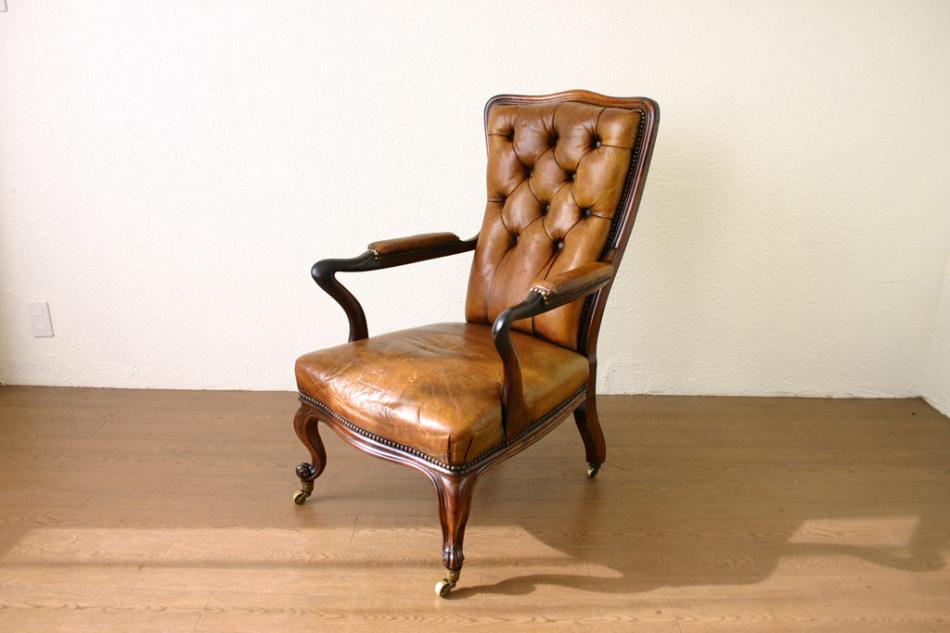 ローズウッド&レザーチェア ｜アンティーク家具・照明の専門店｜デニム