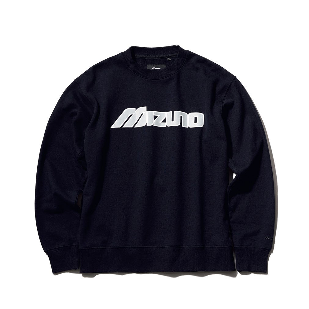 NEW VINTAGE GOLF×MIZUNO］クラシックロゴ・プリントクルースウェット