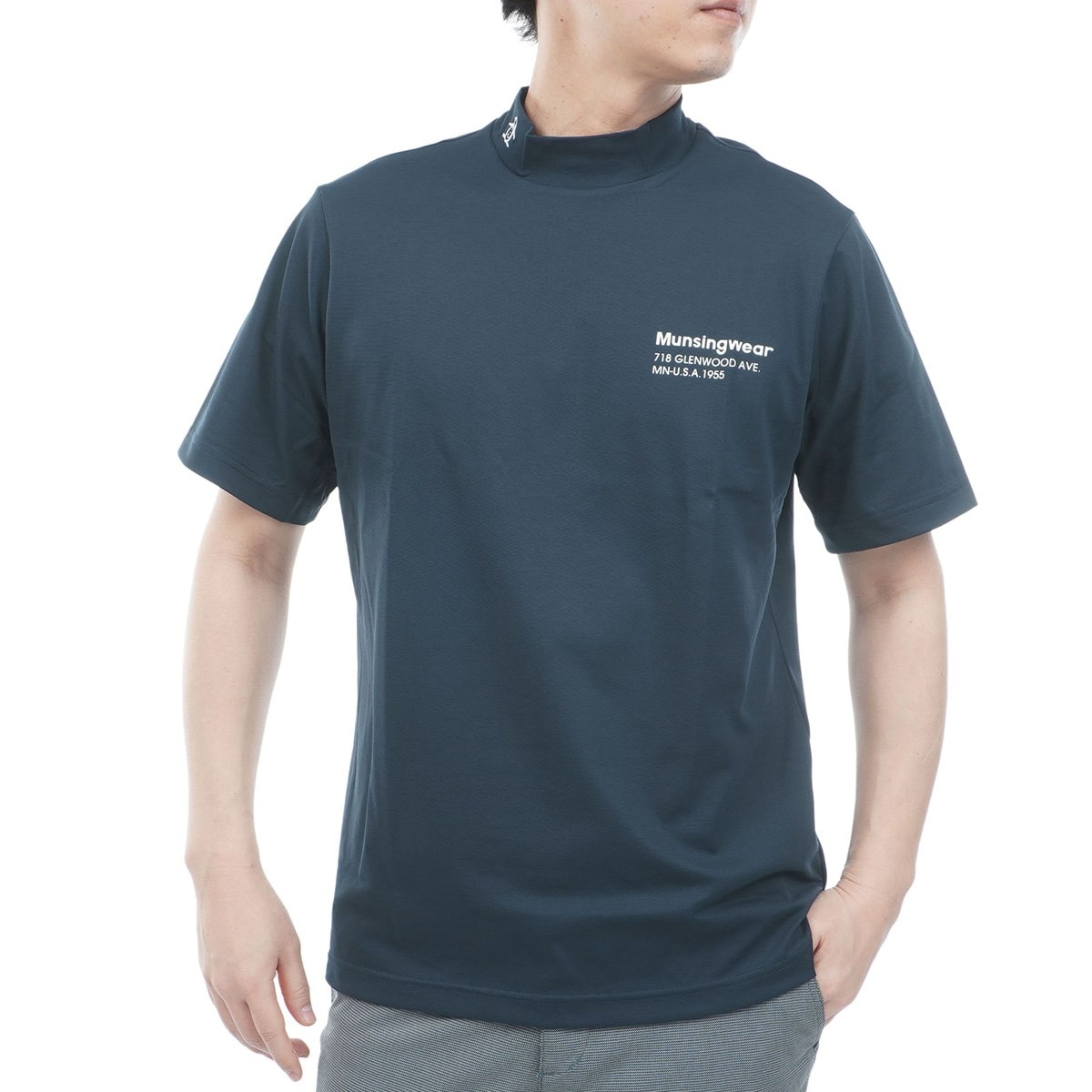 ストレッチ SUNSCREEN モックネック半袖シャツ(半袖シャツ・ポロシャツ