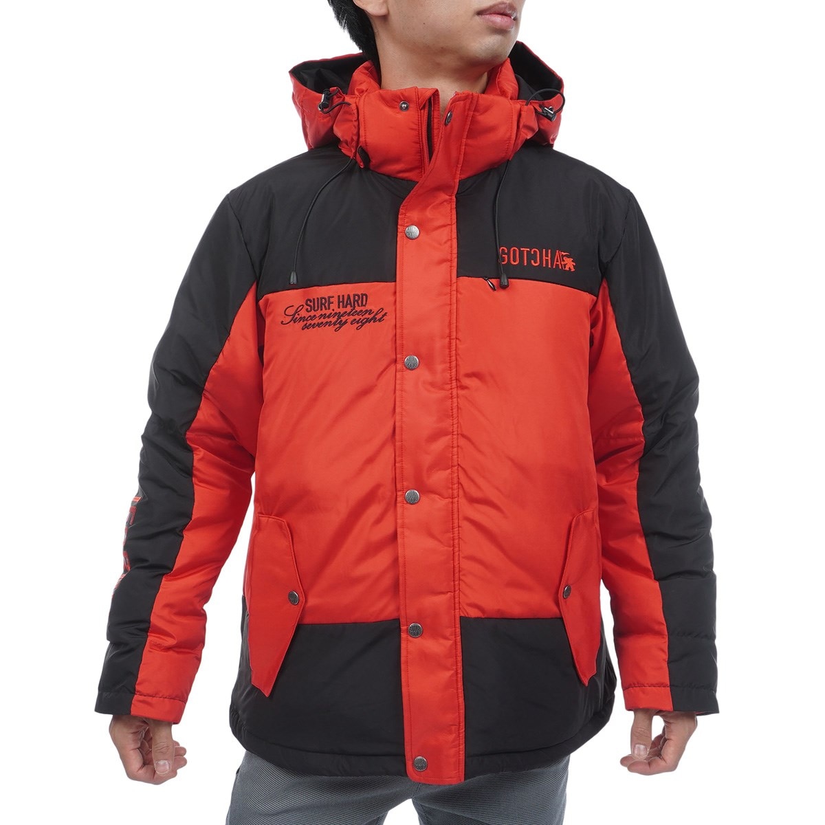 撥水 カラー切替 ダウンジャケット(アウター(ブルゾン、ウインド