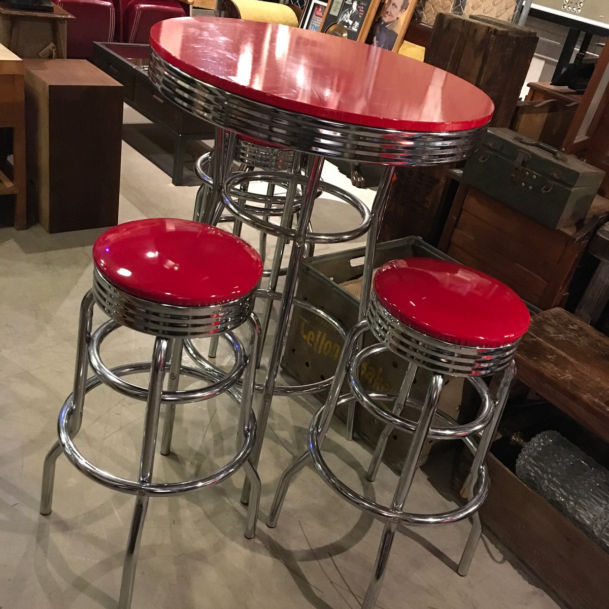 品番0789 アメリカンダイナーテーブル チェア 4脚 セット 千葉店