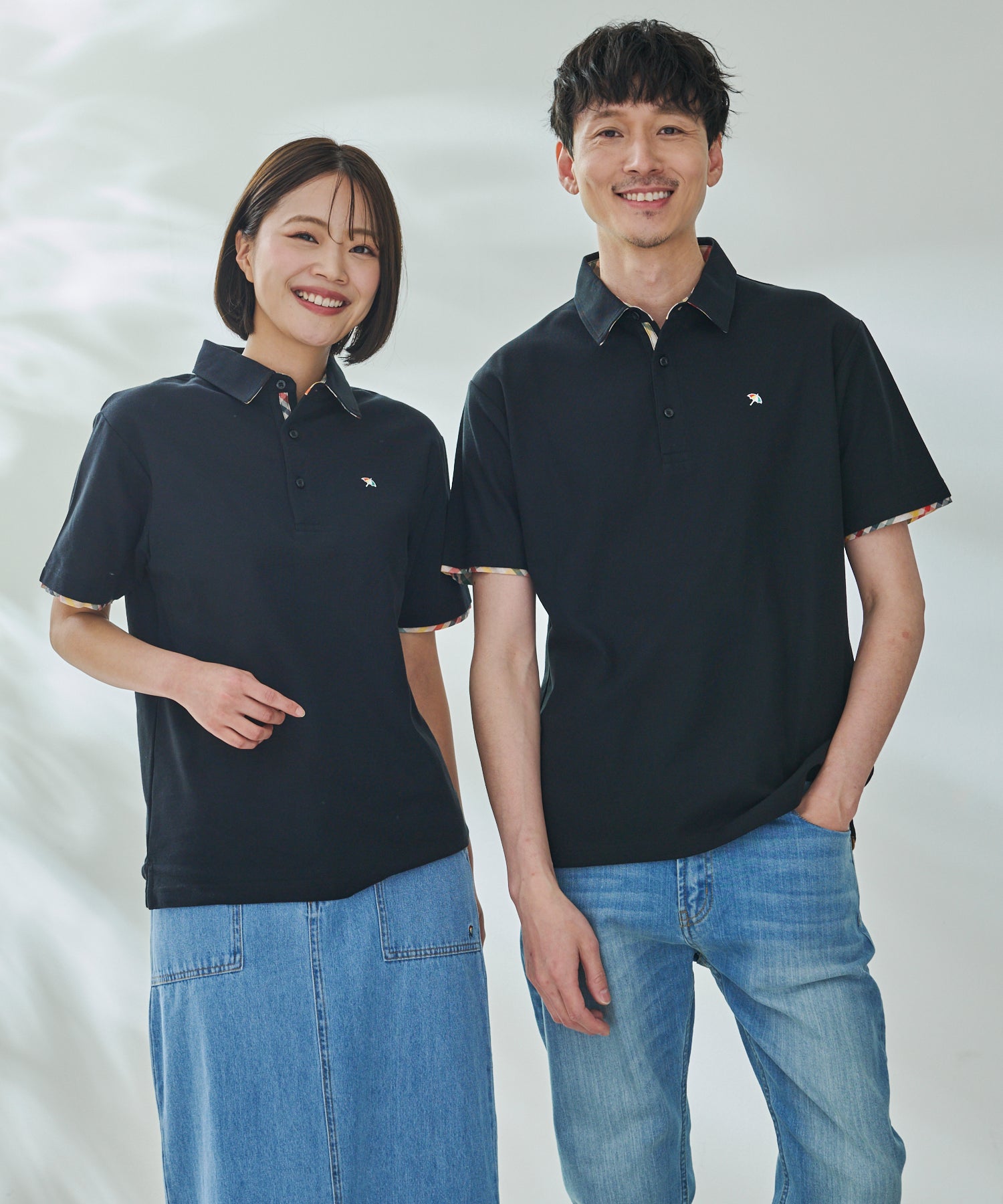 パーマーチェック使い シェア ポロシャツ（ポロシャツ/ユニセックス