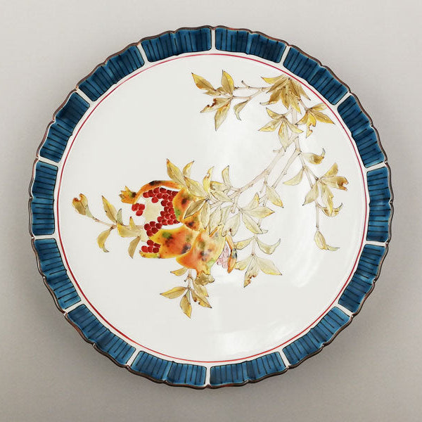 九谷焼【山田義明作】ざくろ 飾皿(木箱入り) – 漆陶舗あらき 輪島塗