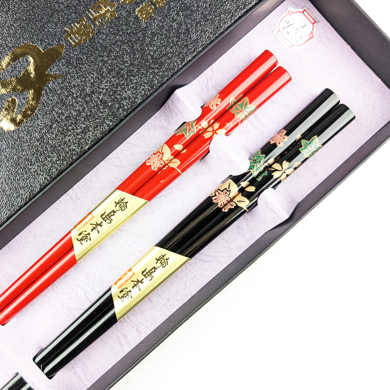 輪島箸 本うるし先乾漆春秋2膳入箸 – 漆陶舗あらき 輪島塗 九谷焼 山中
