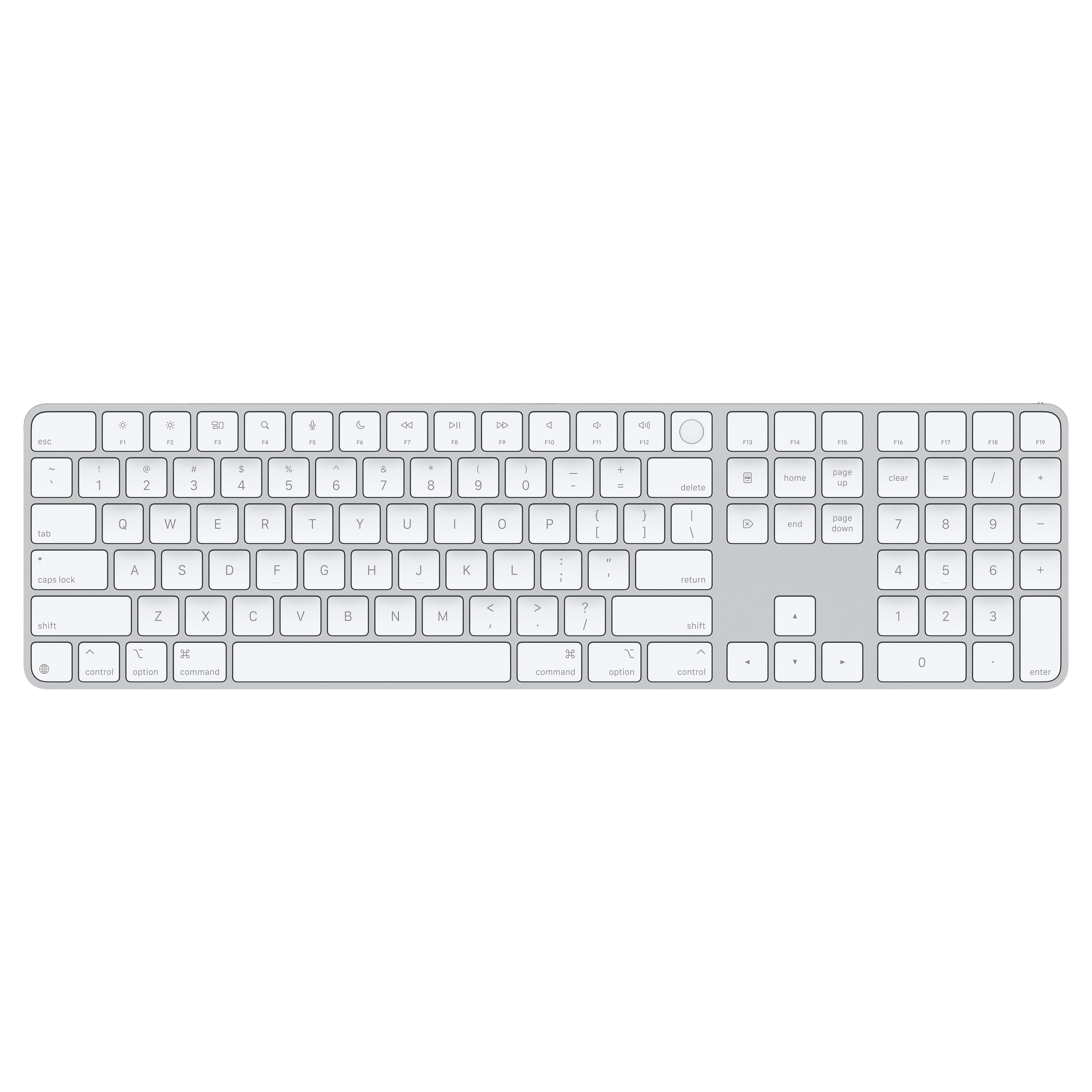 Magic Keyboard with Touch ID and Numeric Keypad for Mac models with Ap