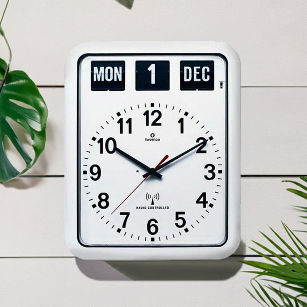 トゥエンコ 電波 掛時計 パタパタ時計 フリップクロック