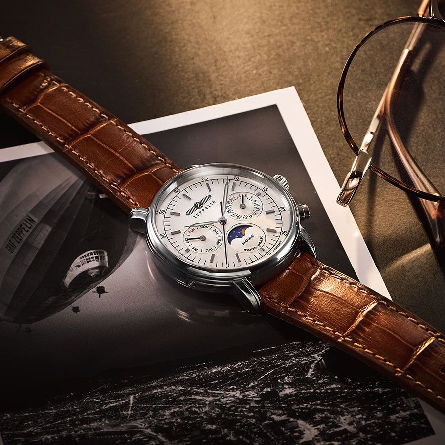 ツェッペリン マリーネ 36mm ムーンフェイズ 日本限定モデル 8637-1