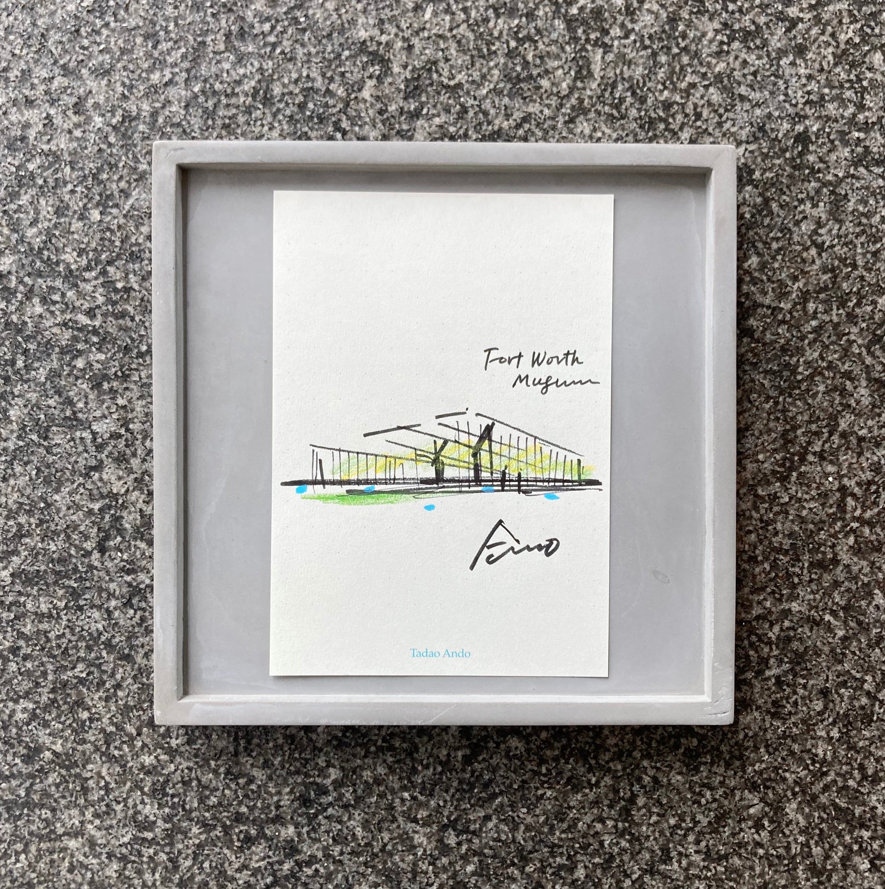 Tadao Ando architectural sketch – The Modern Shop