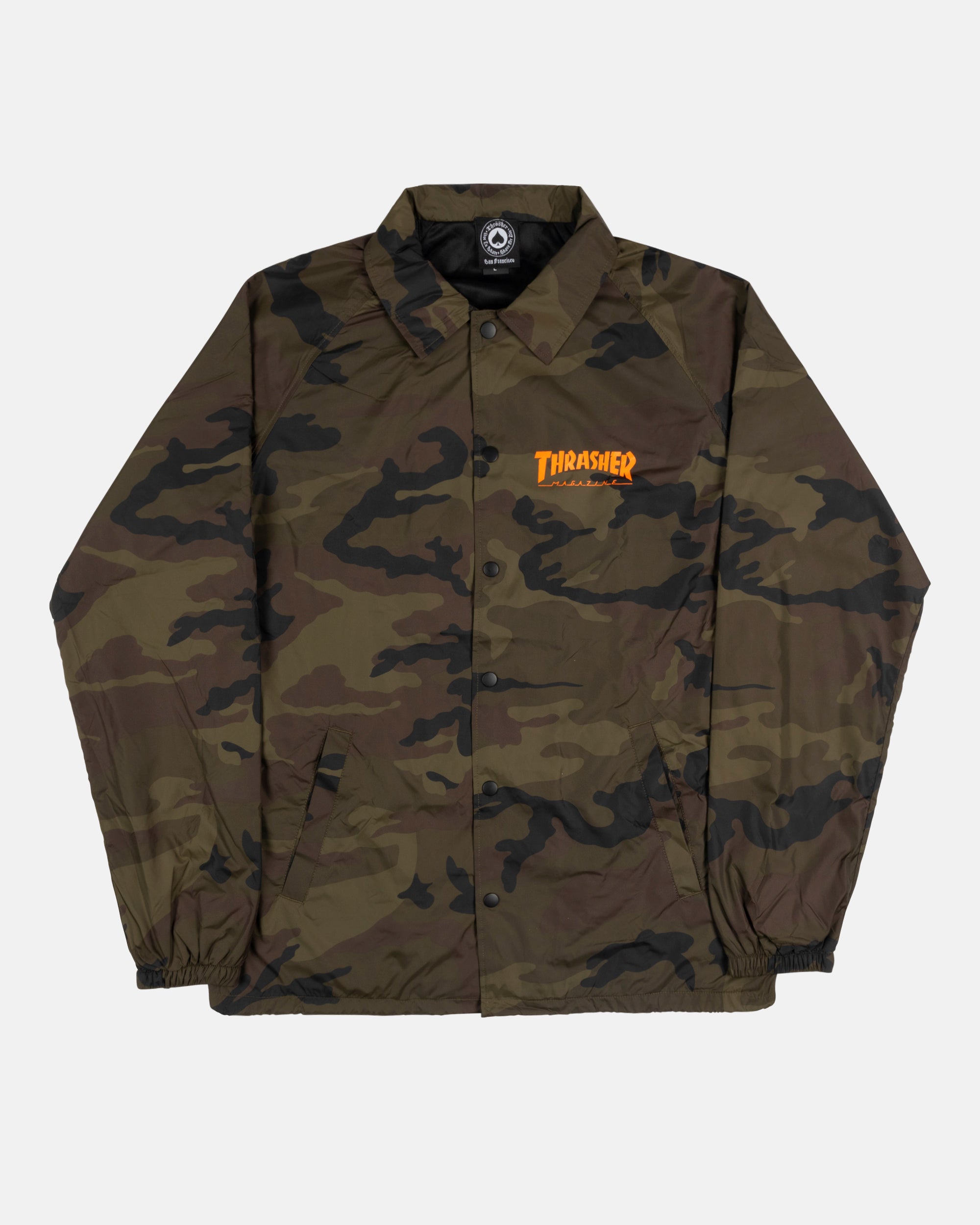 SKATEGOAT - COACH JACKET - CAMO – Thrasher Magazine