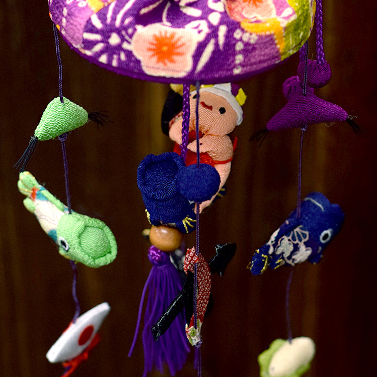 つるし飾り ちりめん 5本3個つるし 卓上タイプ】台座別売 つるし雛