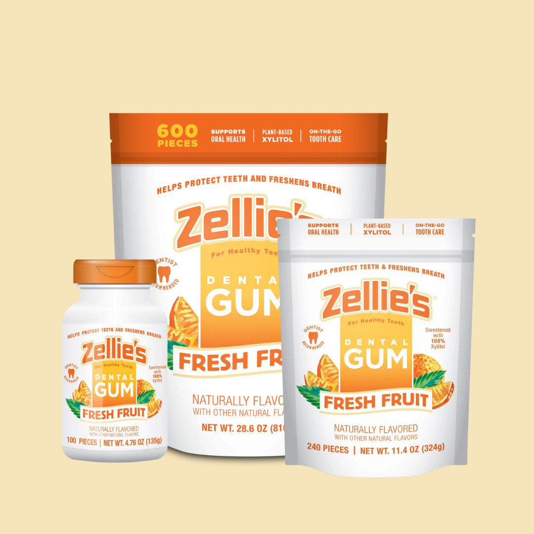 FRESH FRUIT Xylitol Dental Gum – Zellie's