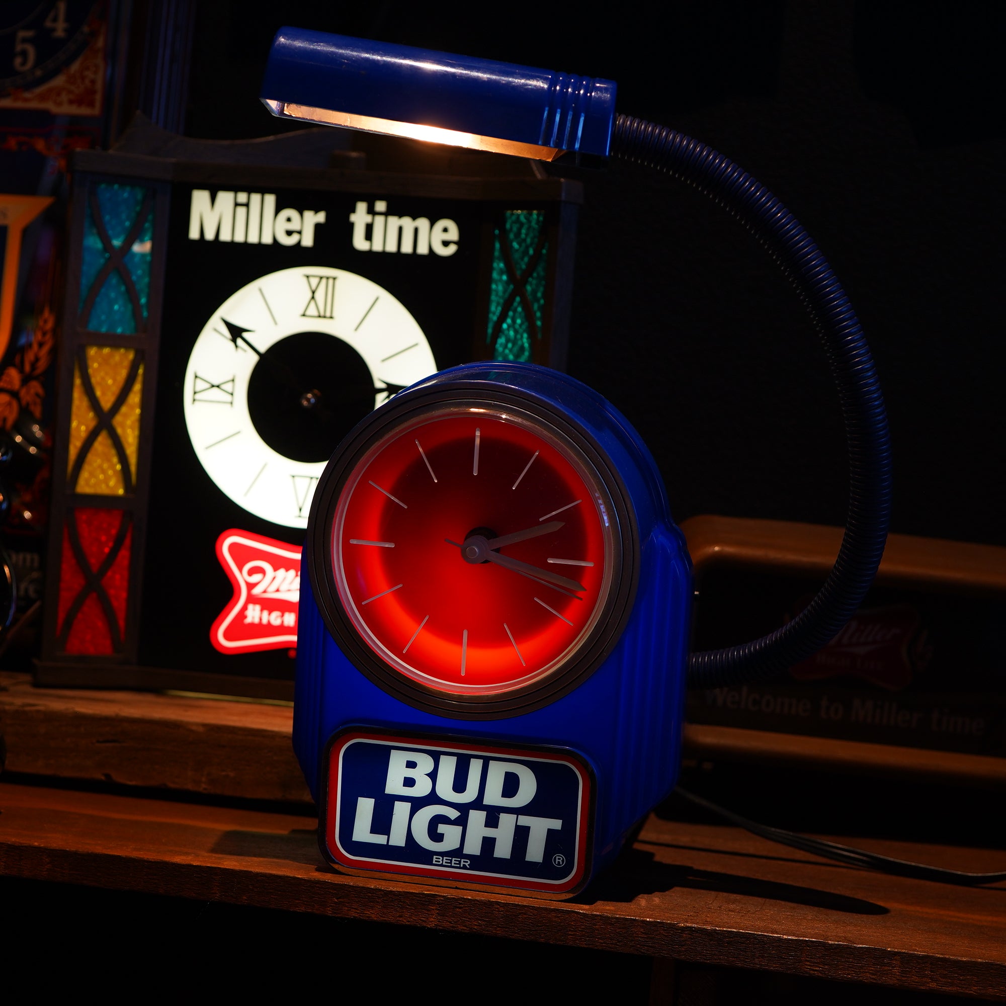 1990's BUD LIGHT クロック＆ライトサイン – SK OLDIES