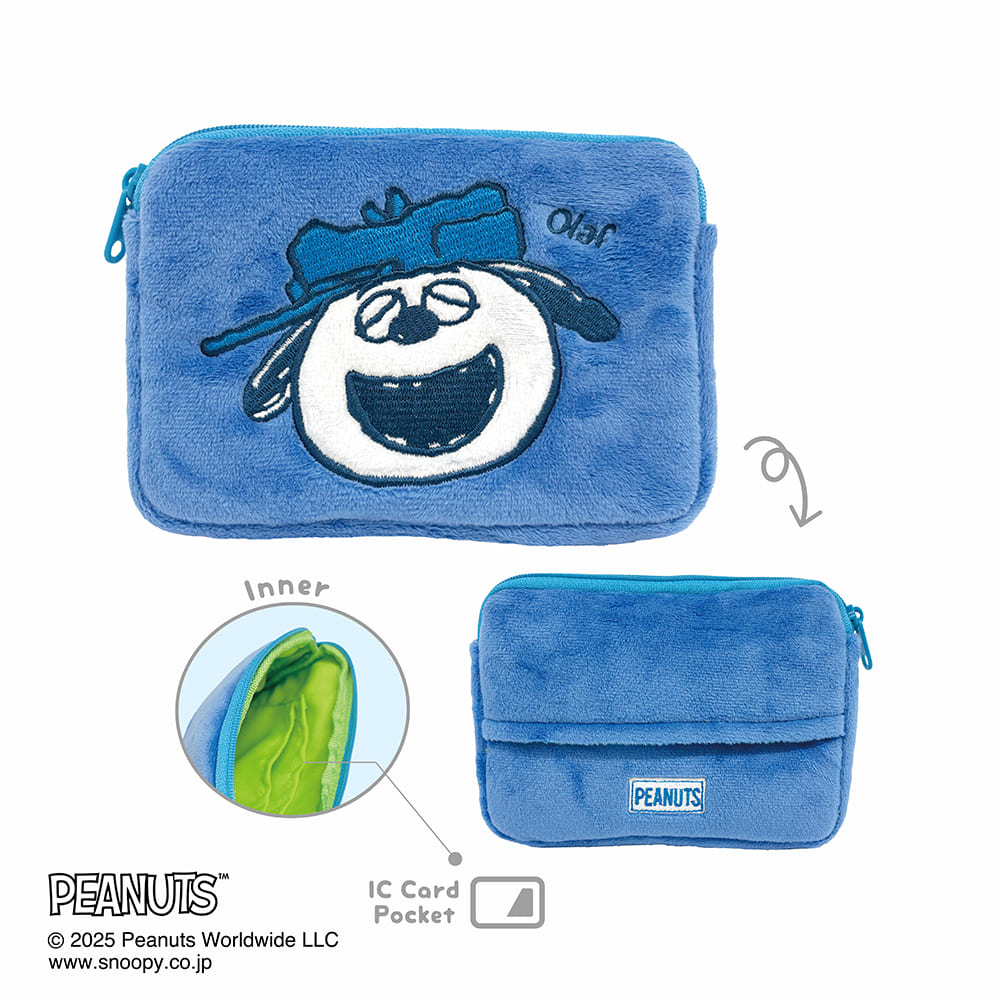 PEANUTS(ピーナッツ)スヌーピー ミニティッシュポーチ付きパスケース