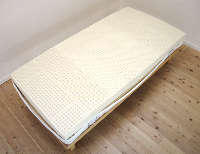 最高級の7つのゾーンに分れて優れた体圧分散できる7zone20ラテックス