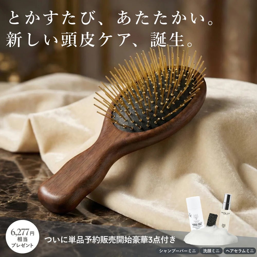 先行予約特典つき】プレミアム FOX カッサ 遠赤外線 ミニ ヘアブラシ