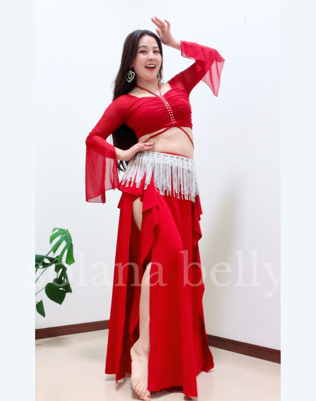 送料無料】即納 ベリーダンス レッスン着 レッスンウェア セットアップ