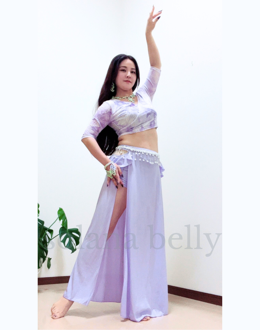 送料無料】即納 ベリーダンス レッスン着 レッスンウェア セットアップ
