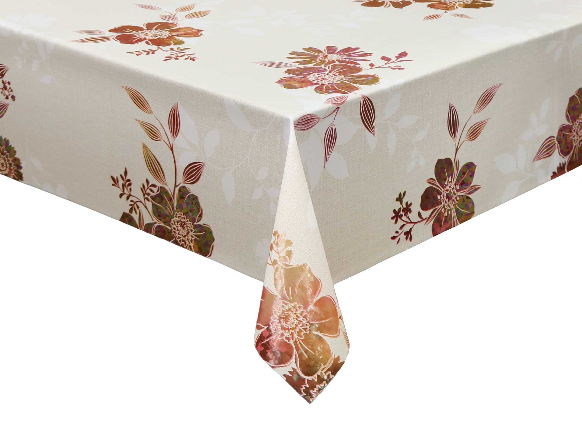 テーブルクロス サニーガーデン オレンジ （幅 約135cm×長さ