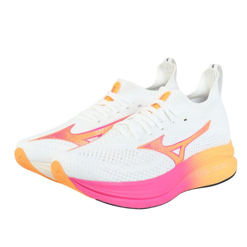 ランニングシューズ ジョギングシューズ ネオ ゼン ホワイト ピンク