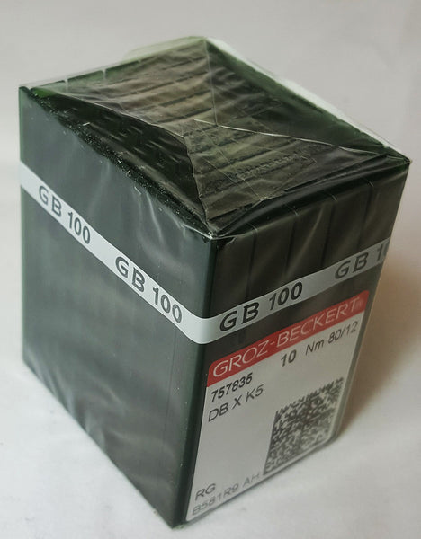 Groz-Beckert 80/12 Sharp Point Titanium Coated Needle - Box of 100