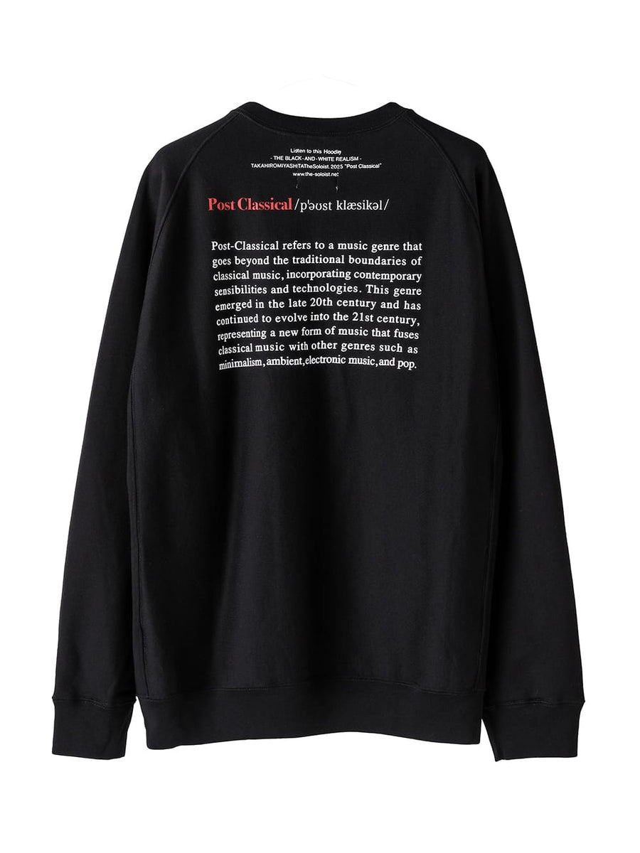 sc.0022AW25-black ポストクラシカルオーバーサイズドクルーネック