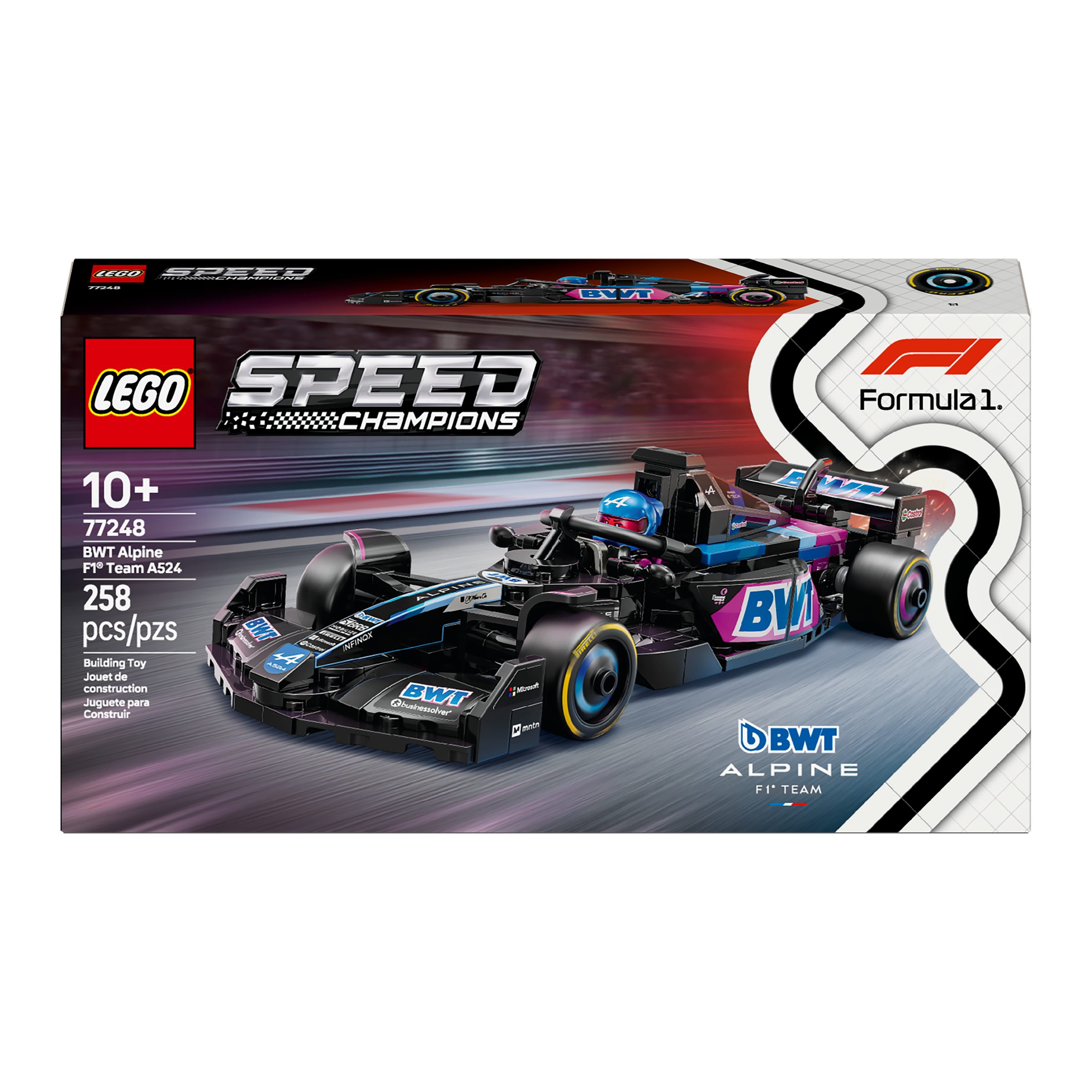 LEGO Speed Champions BWT Alpine F1 Team A524 Race Car 77248 – The