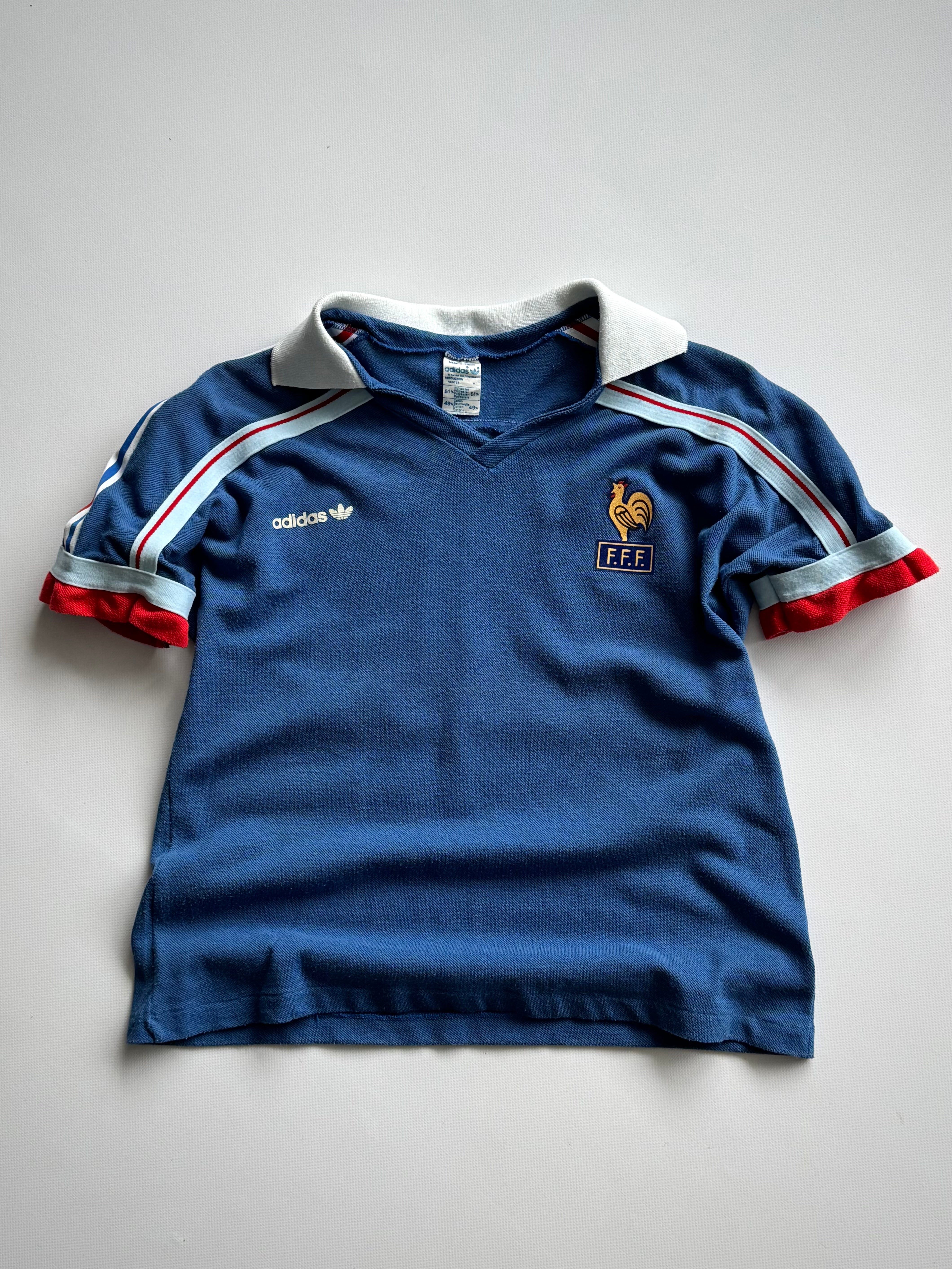 1986 Adidas Ventex France Home Soccer Jersey – Thepuregarb