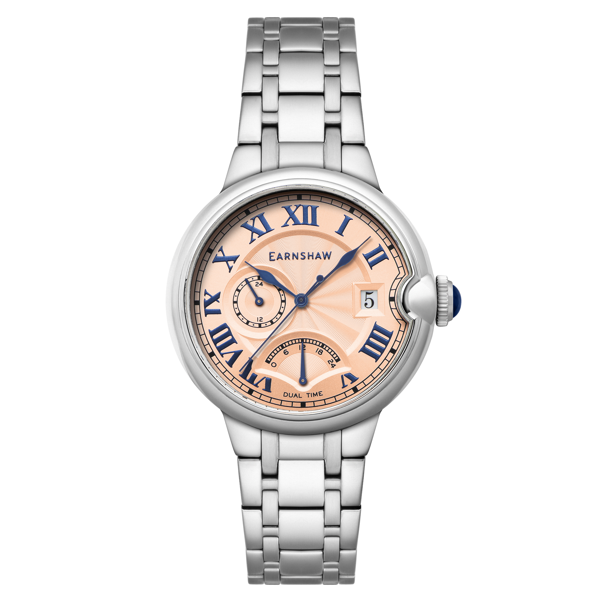 Salmon Blue | Barallier Retrograde Dual Time – Thomas Earnshaw