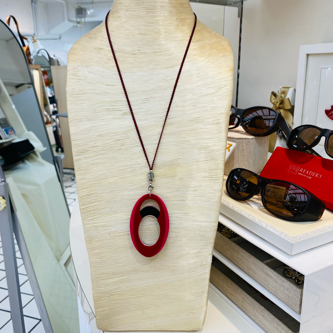 ペンダントロネット 519EC レッド／バイオレット – READER'S eyewear