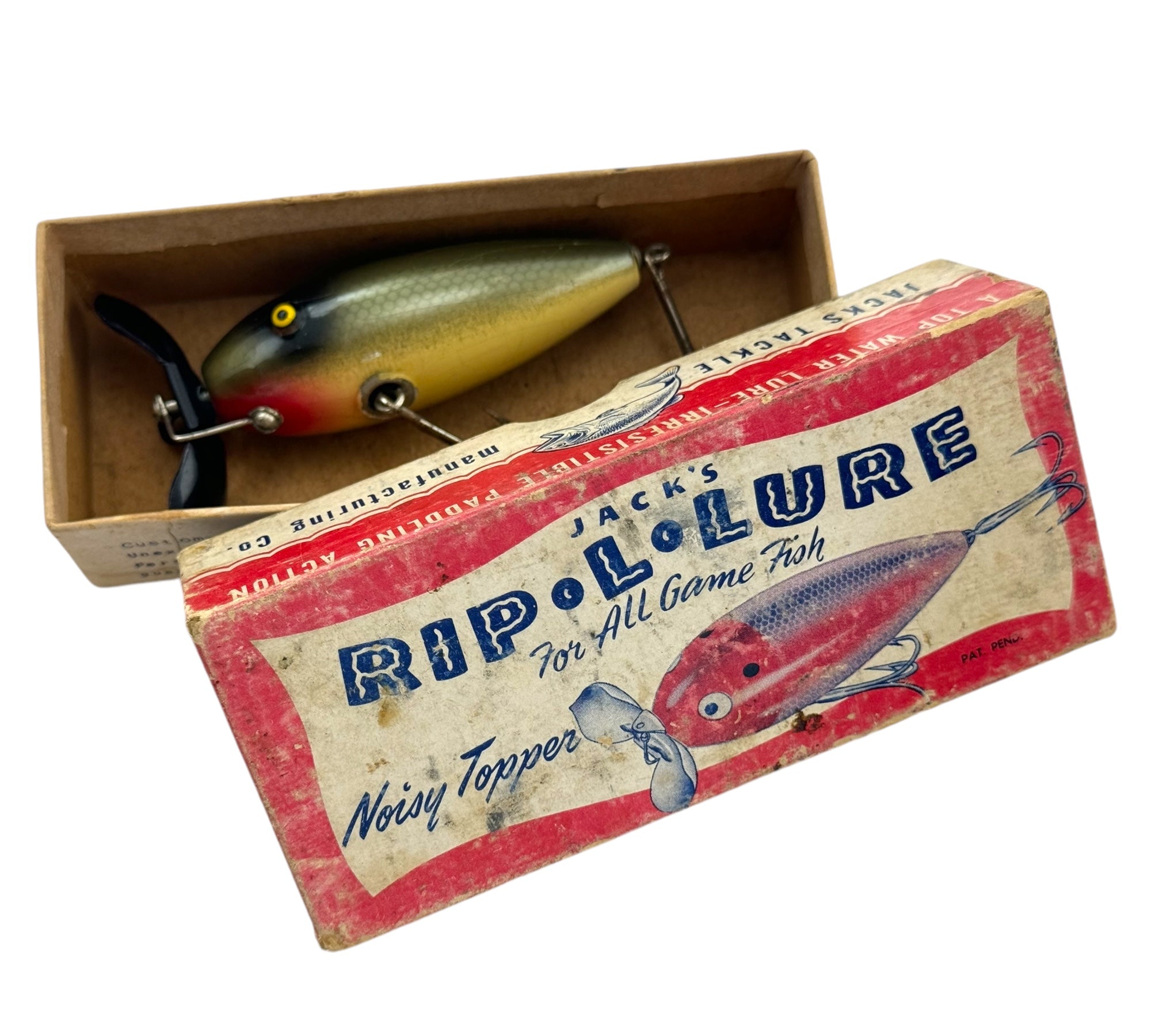 JACK'S TACKLE MFG CO RIP L LURE Fishing Lure & Box • BLACK – Toad