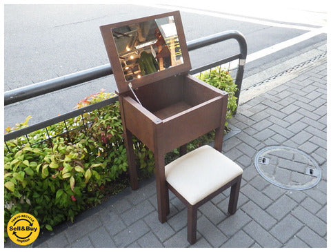 無印良品 / MUJI 『 木製 （ タモ材・ブラウン ） ドレッサー