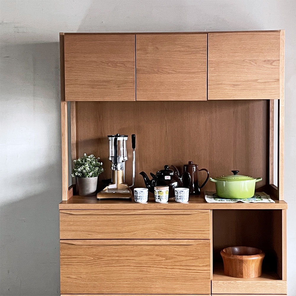 ウニコ unico キルプ KIRP キッチンボード 食器棚 オーク材 W120cm