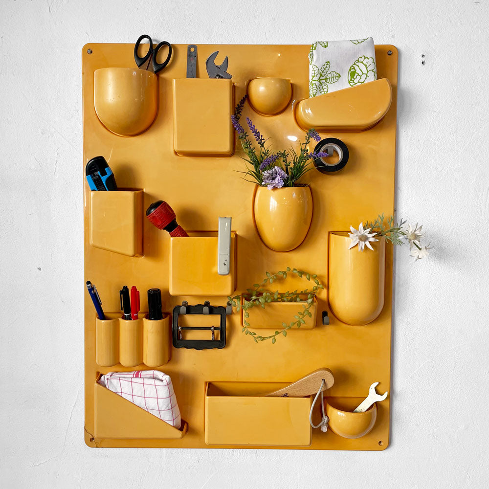 デザインM Design M. ウーテンシロ2 Uten.Silo 2 イエロー 壁掛け収納