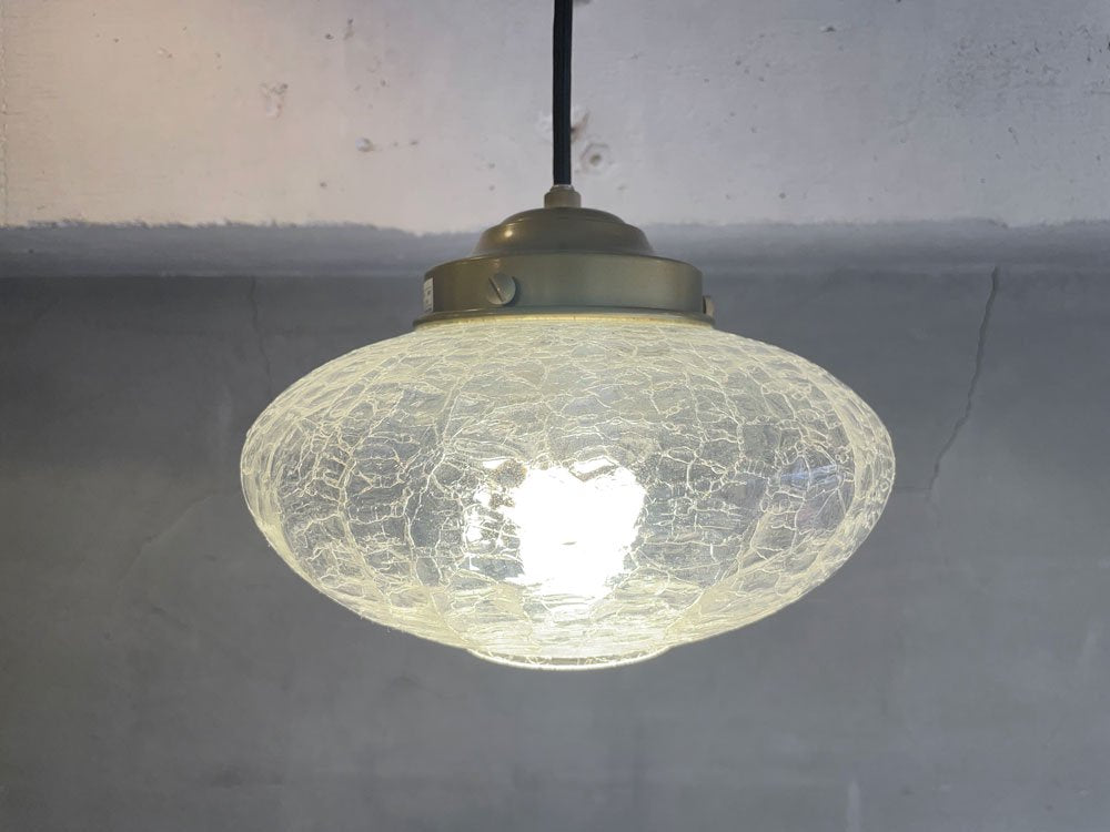 ウニコ unico みかんヒビ ペンダントライト クリア ガラスシェード