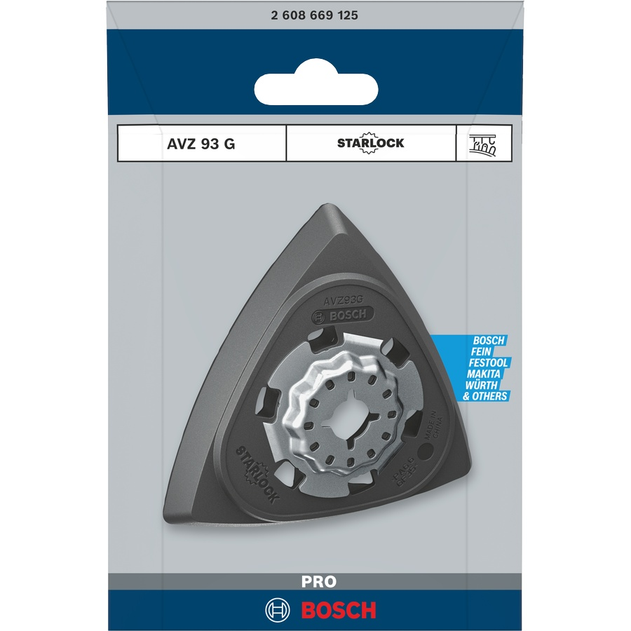 Bosch Starlock AVZ 93 G Delta Sanding Plate 2608000493