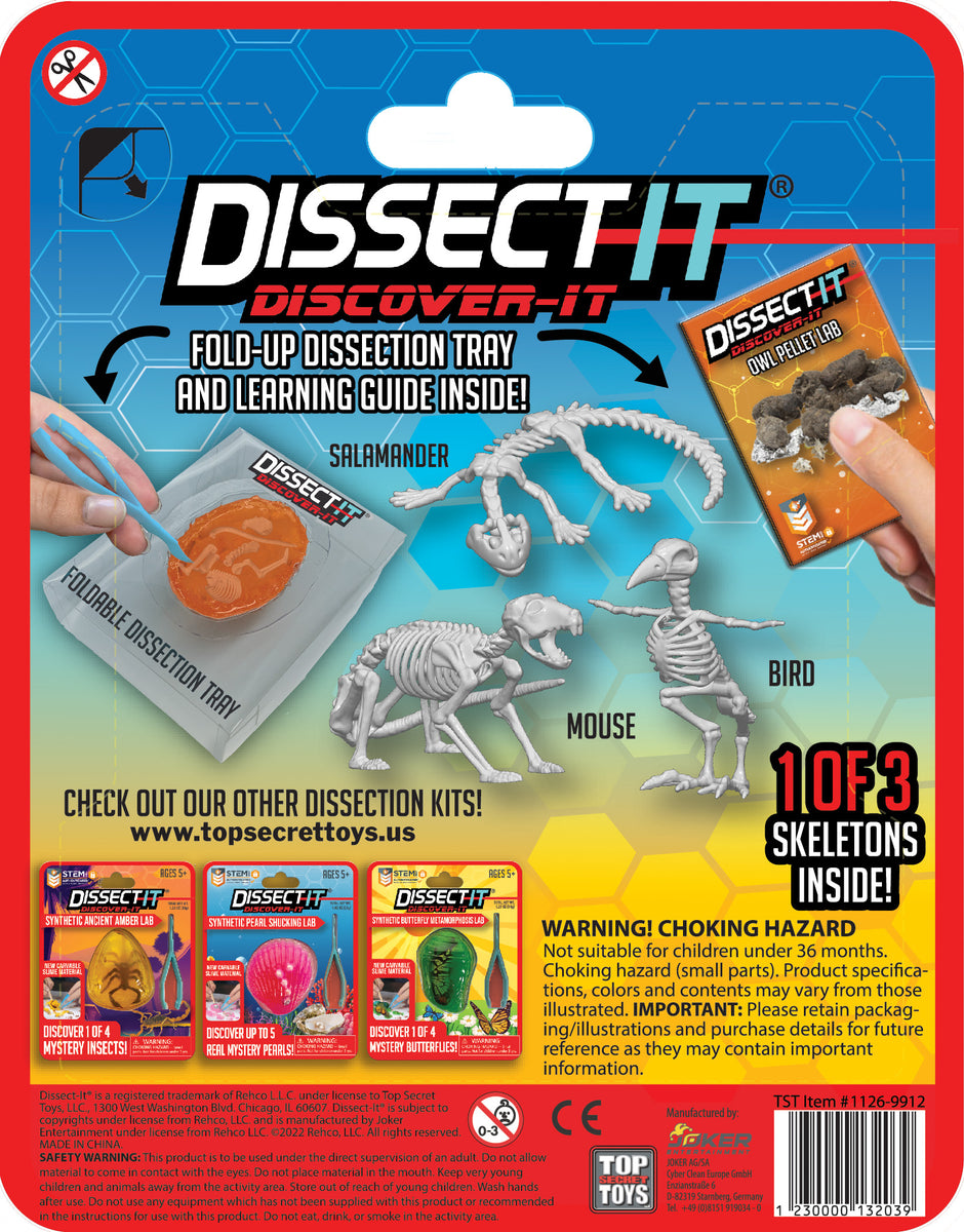 Discover-It Synthetic Owl Pellet Lab – Top Secret Toys