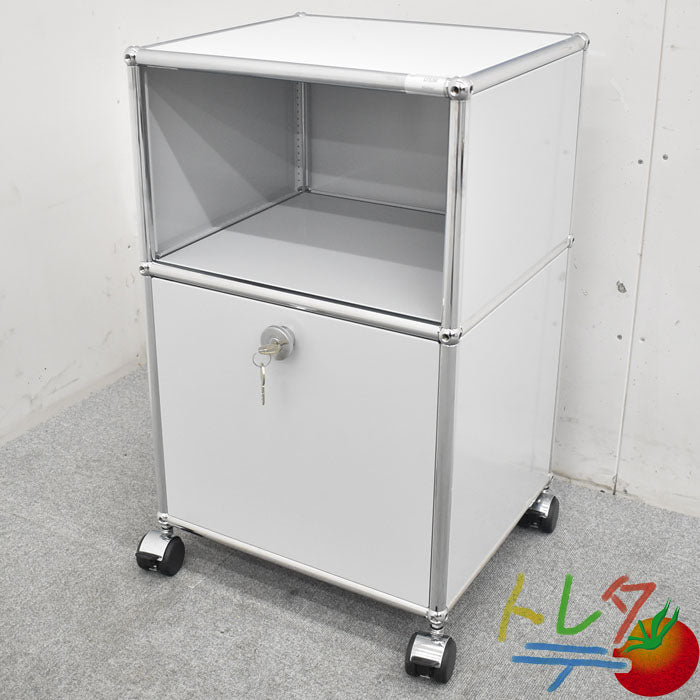 USM Haller ハラーシステム 1列2段 ライトグレー ワゴン 2023070404