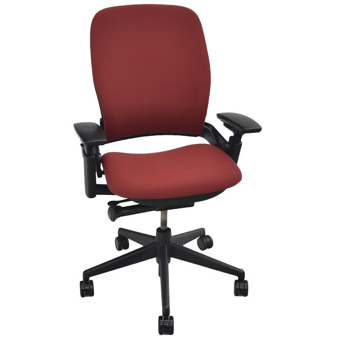 スチールケース リープチェアV2 USモデル 可動肘付 ランバーサポート付