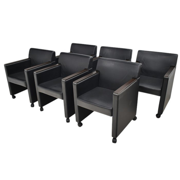 中古】オカムラ 8346W 応接会議チェア 6脚セット 幅600 2025033102